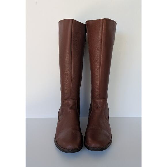 Lobo Solo Womens Brown Leather Knee High Boots Size 8.5 M - Picture 3 of 9